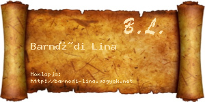 Barnódi Lina névjegykártya